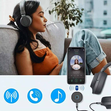 Bluetooth AUX Adapter Wireless Music Receiver for Car Headphone iPod