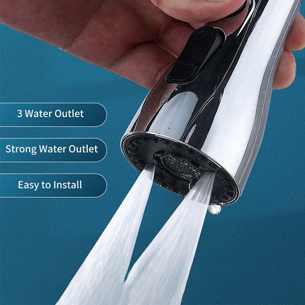 Kitchen Sink Faucet Sprayer 360° Swivel Nozzle Extender Replacement 3 Modes
