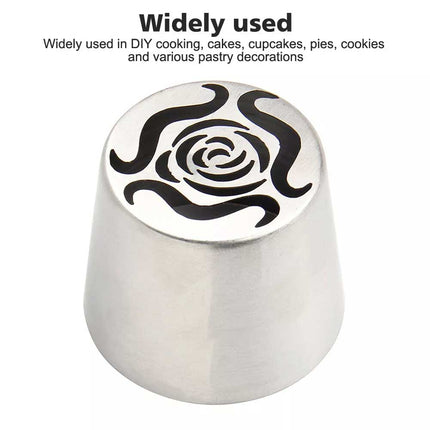 XL Stainless Steel Russian Rosebuds Icing Tip – Pastry Piping Nozzle DIY