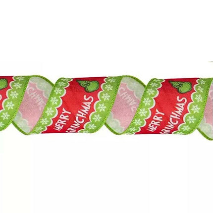 4 Rolls 6 Yards Christmas Green Craft Ribbon Decoration Wrapping Ribbon