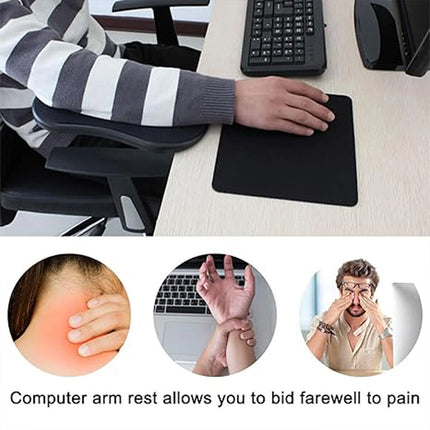 180° Rotating Mouse Wrist Pad, Leather Small Anti-Fatigue Arm Rest Support