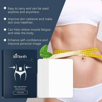 12pcs Slimming Patch Slim Belly Burn Abdomen Weight Loss Fat Burning Pads