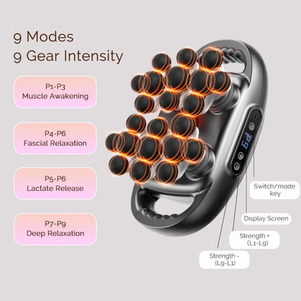 22-Head Body Massage Gun, High-Frequency Vibration Fascia Muscle Massager AU