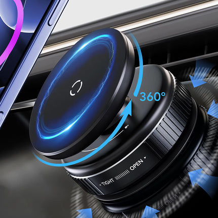Electric Car Phone Holder Magnetic Vacuum Suction Cup 360° Rotation Mount