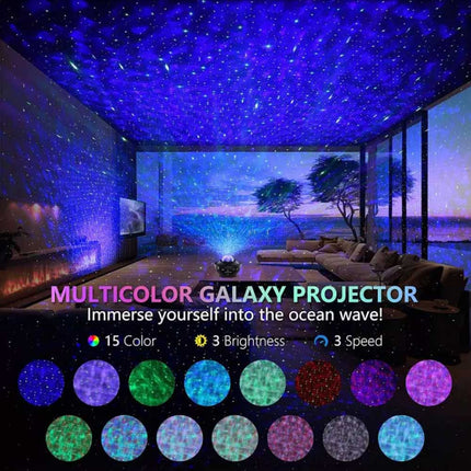 LED Ocean Star Galaxy Projector Night Light for Baby Room Party