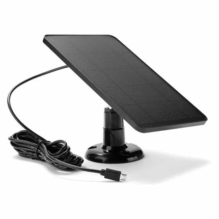 Outdoor Camera Solar Panel 5V Micro USB Battery Charger with 3m Cable