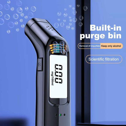 Digital Breathalyzer Alcohol Tester, Rechargeable Detector Analyzer Tool
