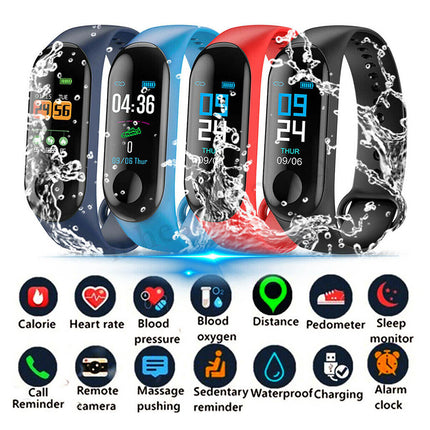 Bluetooth Activity Tracker Watch Heart Rate Monitor Smart Bracelet Pedometer