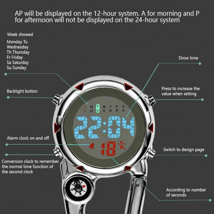 Paramedic Clip On Watch Carabiner Fob Ambulance Nurse Medic Doctor