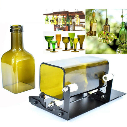 Glass Bottle Cutter Kit Adjustable Sizes 5 Wheels Round Cutting Tool