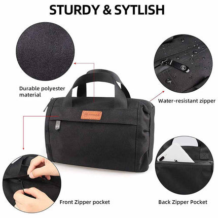 Large Black Smell Proof Pouch, Carbon Lined Odor Proof Stash Bag