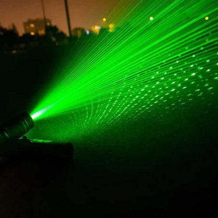 Red Aluminium Green Beam Laser Pointer USB Rechargeable 532nm