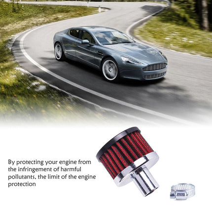 Portable Mini Breather Filters High Flow Crankcase Vent Cover Car Air Filter
