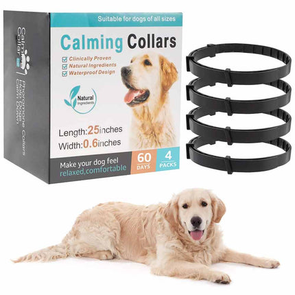 4 Pack Calming Collar for Dogs Cats Pet Pheromone Collar Anxiety Relief