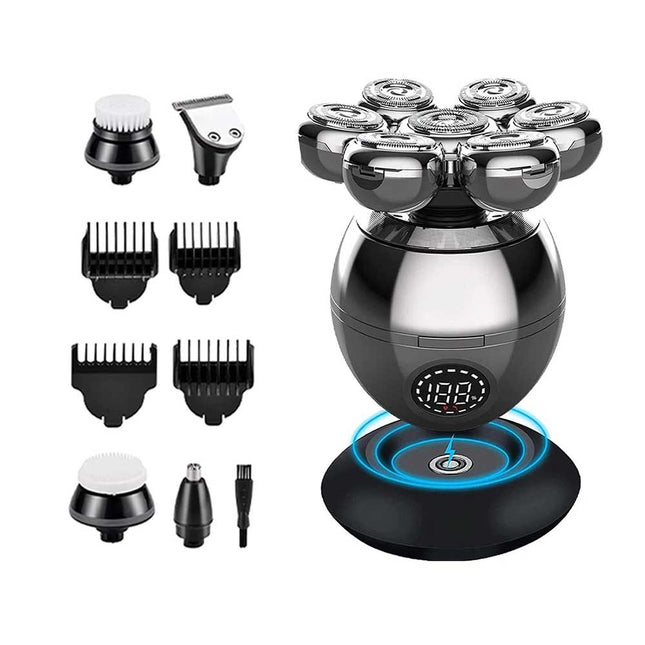 7 Head Electric Shaver Men Bald Beard Hair Skull Trimmer Remover Razor