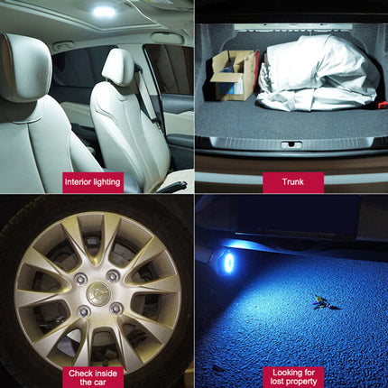 USB Rechargeable Magnetic LED Dome Light for Car Interior Reading