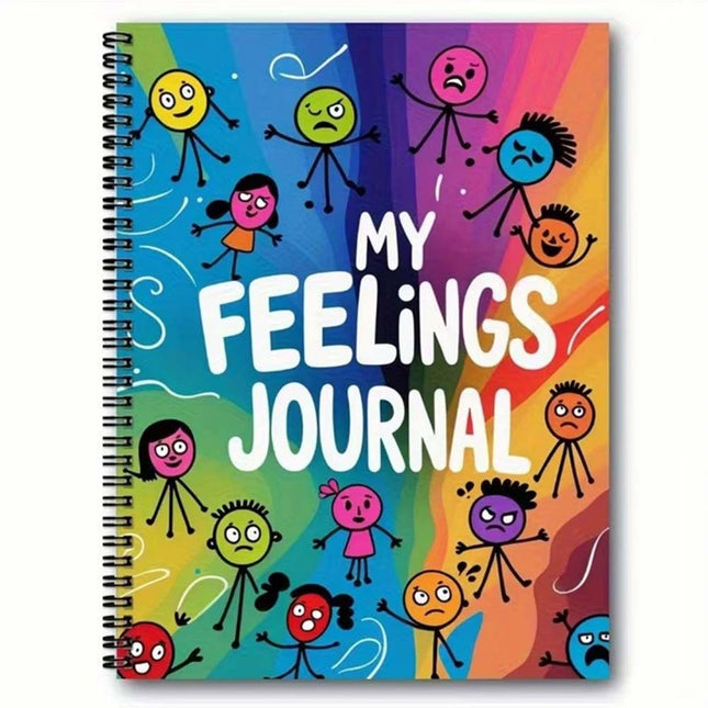 120 Pages Mental Health Notebook Journal, Mood Tracking Diary for Feelings