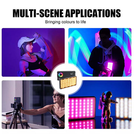 RGB LED Fill Light for Camera Video, 2500K-9000K Photography Lamp