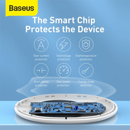 Baseus 15W Qi Wireless Charger Fast Charging for iPhone 14 13 Samsung Huawei