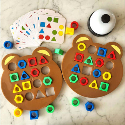 Shape Matching Board Game Color Sensory Educational Toy Quick Matching