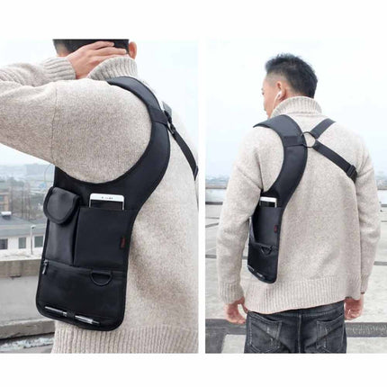 Anti-Pry Hidden Underarm Bag, Leather Organizer Case for Tablet & Card