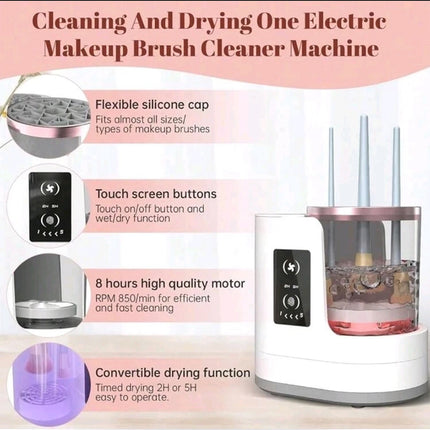 Multifunction Automatic Makeup Brush Cleaner and Dryer, Easy Control