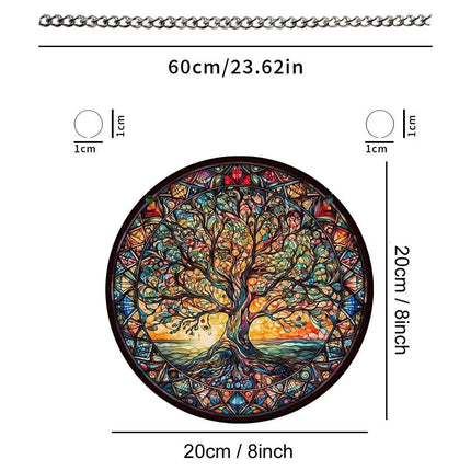 3Pack Tree of Life Home Garden Wall Art, Indoor Outdoor Acrylic Ornament
