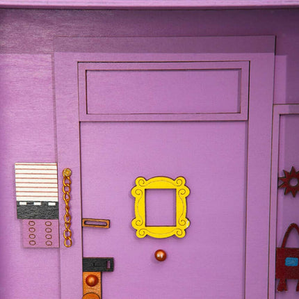 Rustic Wooden Purple Key Holder with Hooks, Entryway Shelf Wall Decor