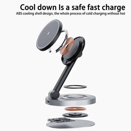 Magnetic Wireless Charger Stand for iPhone 15/14/13/12 Pro Max MagSafe