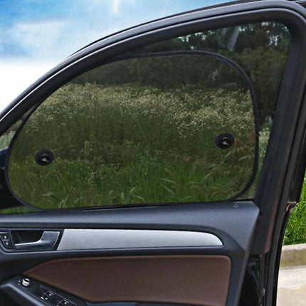 2Pcs Car Sun Shade Cover Blind Mesh Max UV Protection Rear Front Window