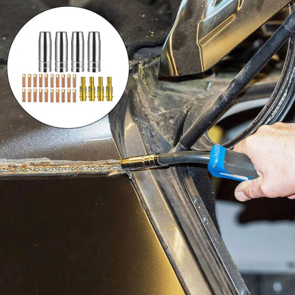 28PCS MIG Welding Torch Accessories & Consumables Replacement Set