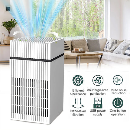 Medical Grade HEPA Air Purifier For Large Room Smoke Odor Pet Home