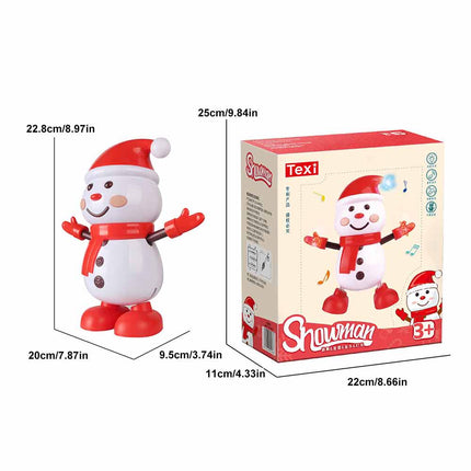 Musical Electric Snowman Dance Toy Xmas Decoration Gift for Children