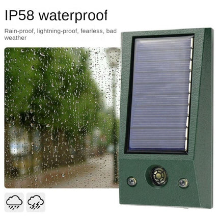 Solar Ultrasonic Animal Repeller IP66 Cat Dog Fox Pest Scarer Deterrent