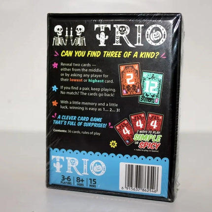 Exciting Trio Family Card Game 2024 Nominee Fun Party Game 3-6 Players
