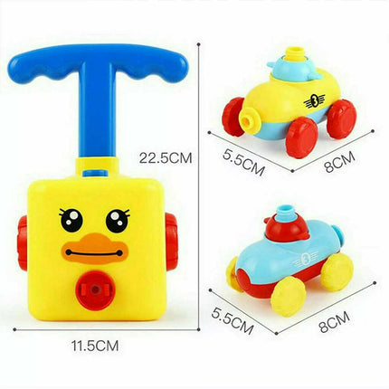 Balloon Powered Car Launcher Toy Inertia Creative Science Experiment Kit