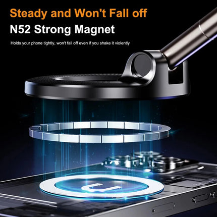 Electric Magnetic Car Phone Holder Vacuum Suction Cup 360° Rotation Mount