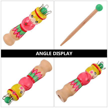 Large Dolly Bobbin French Knitting Toy, Educational Threading