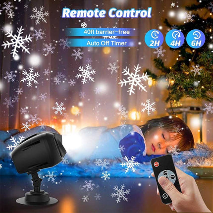 Outdoor Christmas Laser Projector LED Snowflake Lamp Xmas Party Decor NEW