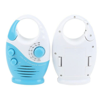 Portable Waterproof AM FM Radio Shower Hanging Bathroom Music Radio