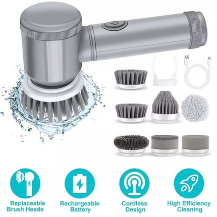 Cordless Electric Spin Scrubber Powerful Turbo Cleaning Brush Rechargeable