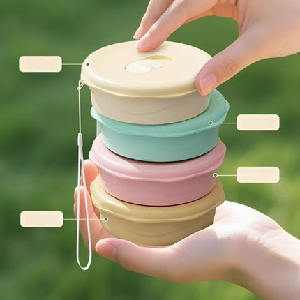Portable Collapsible Silicone Cup for Travel, Outdoor Camping and Rinse