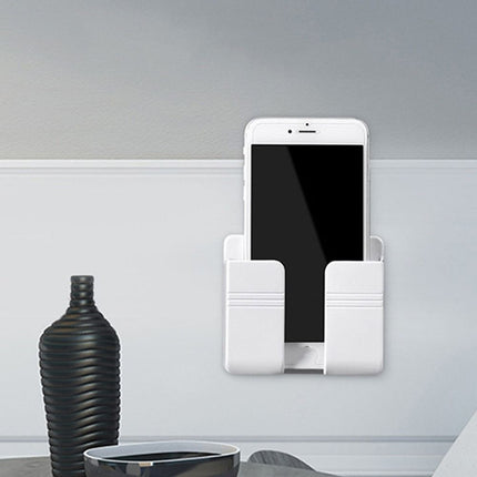 4Pcs Wall Mounted Remote Control & Phone Holder Rack Home Decor