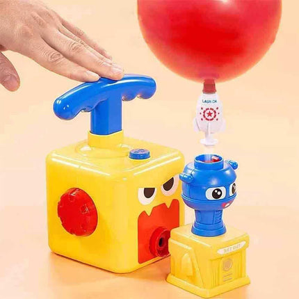 Balloon Powered Car Launcher Toy Inertia Creative Science Experiment Kit