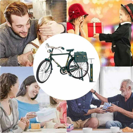 DIY Retro Mini Bicycle Alloy Model Finger Bike Simulation Miniature Toys