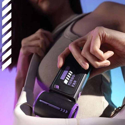 Portable Handheld Turbo Fan 3600mAh USB Rechargeable Adjustable Airflow