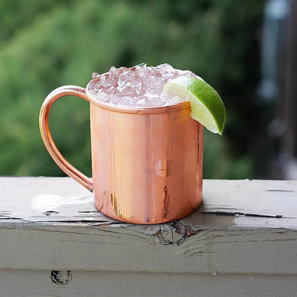 450ML Pure Copper Moscow Mule Mug for Camping, Coffee, Beer, Cocktail