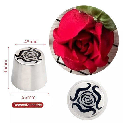 XL Stainless Steel Russian Rosebuds Icing Tip – Pastry Piping Nozzle DIY