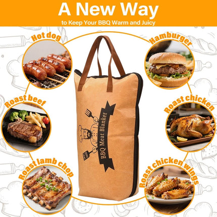 BBQ Blanket for Resting Meat Insulated Waterproof Reusable Thermal
