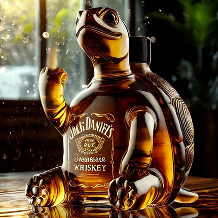 Turtle Whiskey Bottle 2025 Unique Animal Glass Decanter Good Gift